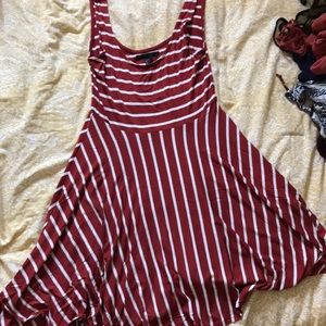 Orange Striped Dress